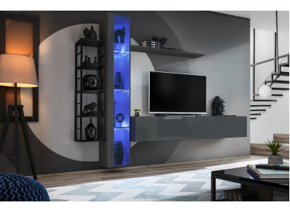 Moderne woonkamer meubel ontwerp stijl tv-standaard muur vitrine