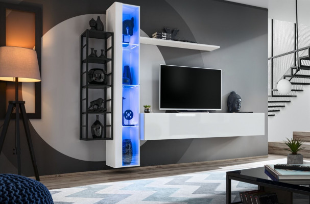 Luxe woonkamer meubels designer stijl modern woonkamer set wand vitrine laagbord.