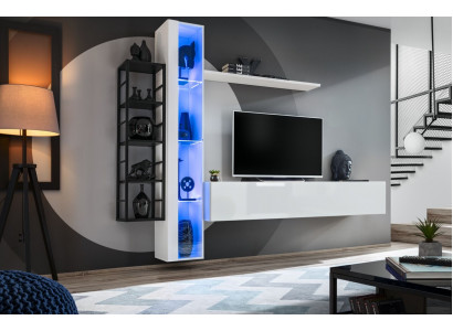Luxe woonkamer meubels designer stijl modern woonkamer set wand vitrine laagbord.