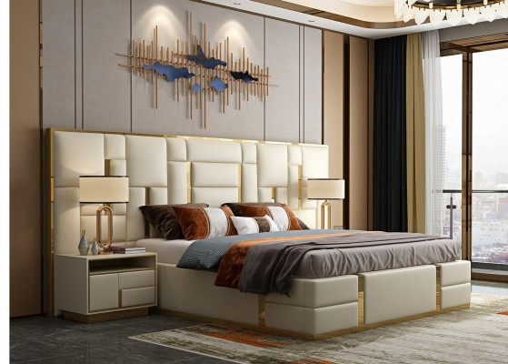 Ontwerp slaapkamer sets Bed Modern Luxe Hotelbedden Meubels.