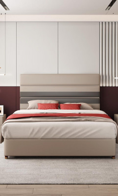 Bed Moderne Design Luxe Gestoffeerde Bedden Stoffen Bedden Textiel