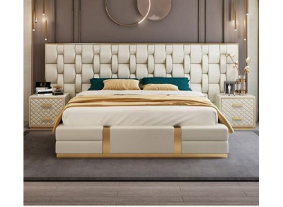 Beddensprei Ontwerp Luxe Dubbele Hotelbedden beige Luxe Hotel Nieuw