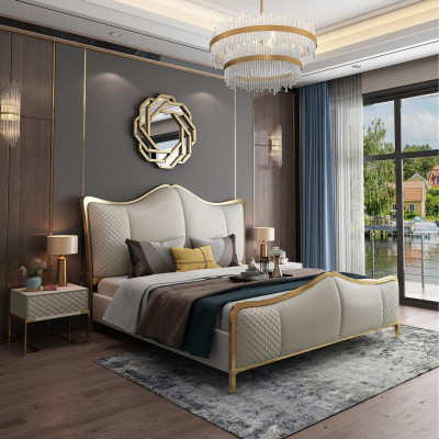 Slaapkamer set ontwerper luxe groep set bed 2x nachtkastje 3 delig Nieuw