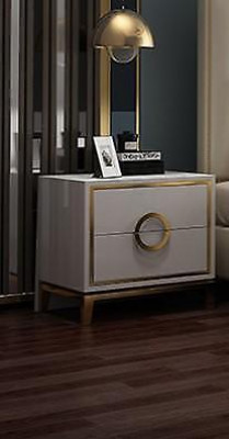 Ontwerp Nachtkastje Console Bijzettafel Consoletafels Slaapkamer Luxe Hout Nieuw
