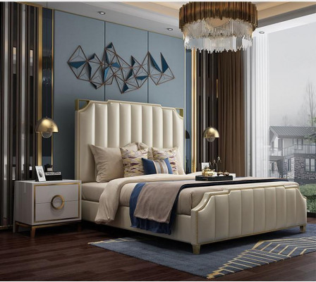 Bed Design Tweepersoonsbed Luxe Bedden Gestoffeerde Slaapkamermeubels 180x200