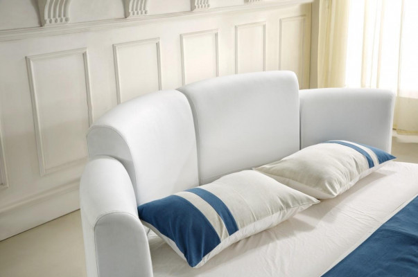 Designer bedden gestoffeerd bed rond bed 200x200 huwelijksbed tweepersoonsbed LED