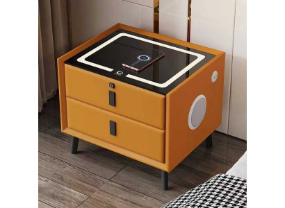 Slimme Tafel met intelligente lade in uw slaapkamer interieur.