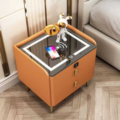 Slimme Tafel met intelligente lade in uw slaapkamer interieur.