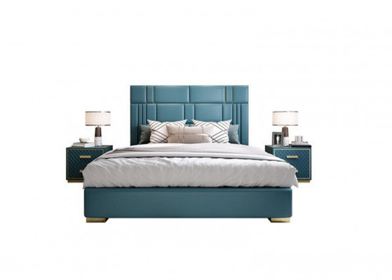 Slaapkamerset Designer Luxe Groep Garnituur Nieuw Bed 2x Nachtkastje 3-delig.