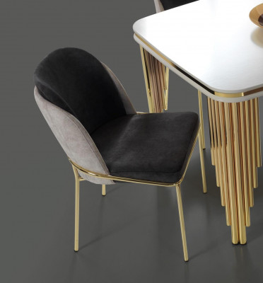 Moderne keukenstoel Eetkamer meubelen Stoelen Fauteuils Meubels Goud
