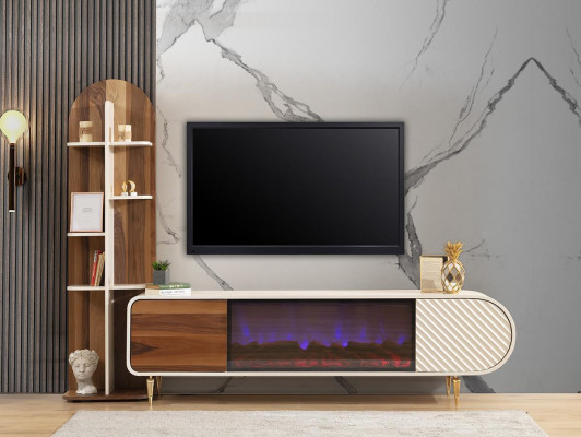 TV-standaard RTV Lowboard Rekken Dressoir Tafel Modern Wit Luxe Nieuw
