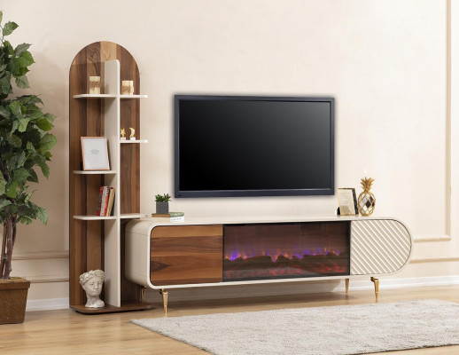TV-standaard RTV Lowboard Rekken Dressoir Tafel Modern Wit Luxe Nieuw