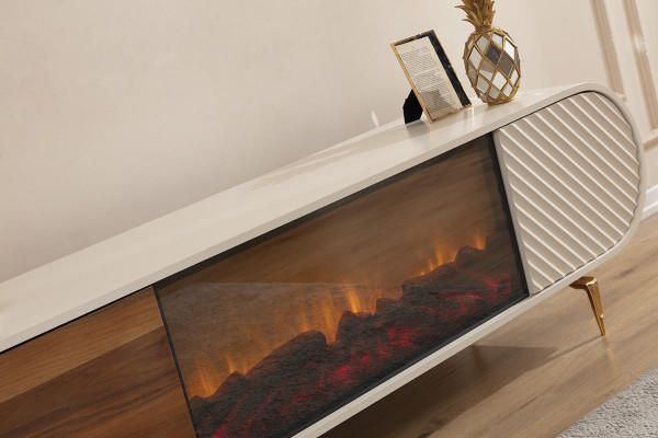 TV-standaard RTV Lowboard Rekken Dressoir Tafel Modern Wit Luxe Nieuw