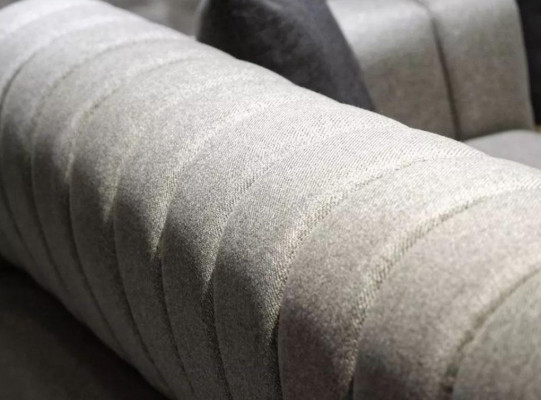 Bruine bankstel Driezits Tweezits Fauteuil Gestoffeerde meubels Stoffen bank