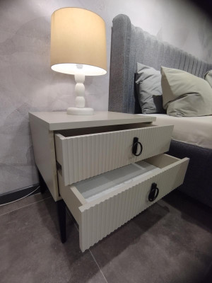 Slaapkamer bijzettafel Luxe 2x nachtkastjes Elegante nachtkastjes 2x