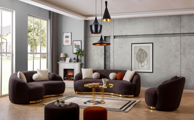 Stil woonkamerset bankstellen designer bankstel 4+3+1 zitmeubelen