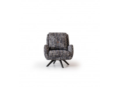 Ontwerper fauteuil woonkamer luxe meubels grijs stijl eenzitter lounge club