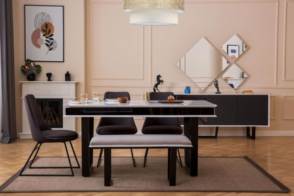 Ontwerpers Eetkamer Set 10-delig Luxe Meubelen stijlvol Eetgroep Dressoir