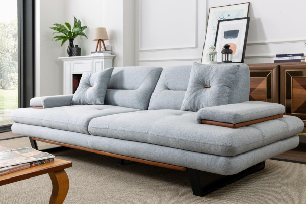Moderne bankstel 3+1 zits woonkamer luxe grijs bankstel sets