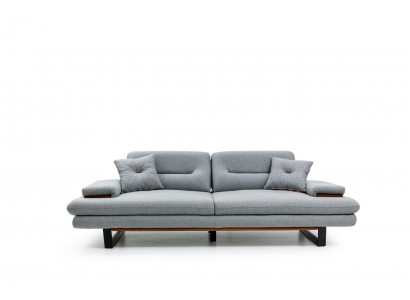 Moderne meubels Woonkamerbank 3-zits grijs xxl groot Designer 238cm meubels