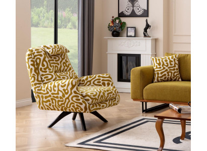 Fauteuil modern Groen Woonkamer Zitmeubels Textiel Luxe Design Meubels Lounge