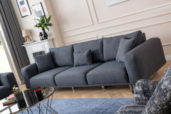 Bankstel 4+1 zits luxueus set banken fauteuils stoffen bekleding