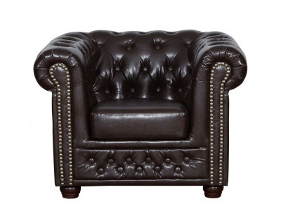 Chesterfield fauteuil tv-bank 1-zitsbank textiel lederen banken stoffering