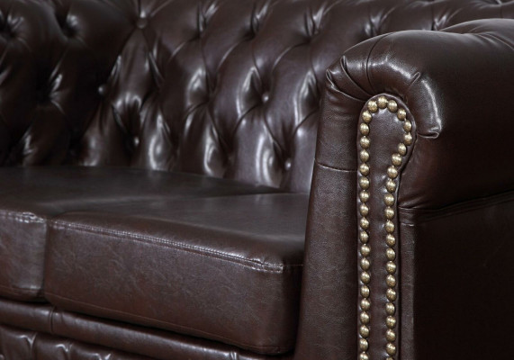 Chesterfield fauteuil tv-bank 1-zitsbank textiel lederen banken stoffering