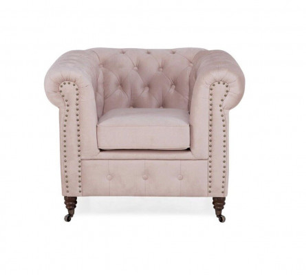 Edel ontwerp Chesterfield gestoffeerde fauteuil tv-zitclublounge textiel