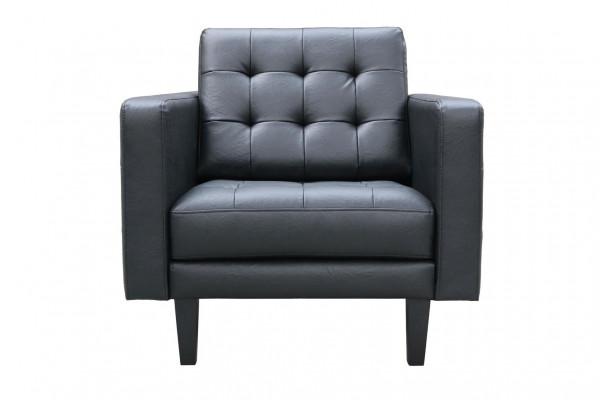 Fauteuil Club Lounge Ontwerper Leunstoel Gestoffeerde Bank 1-zits TV-leer