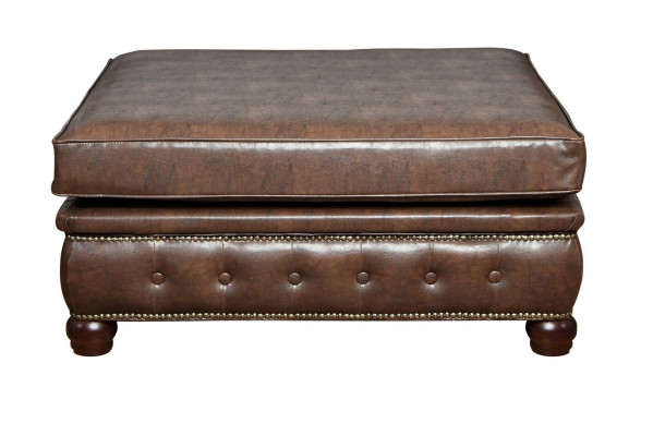 Voetenbank Club Lounge Kruk Chesterfield Textiel Ottomaans Ontwerp Ottomaanse Stof