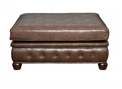 Voetenbank Club Lounge Kruk Chesterfield Textiel Ottomaans Ontwerp Ottomaanse Stof