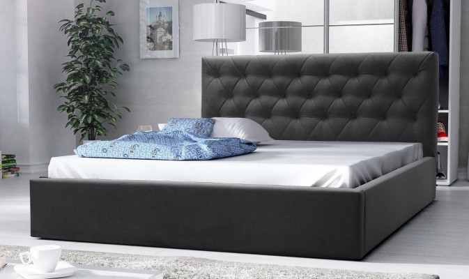 Luxe bed, tweepersoonsbed, meubels slaapkamer hotelbedden 180x200 Chesterfield