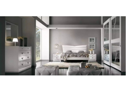 Luxe slaapkamer meubels bed 2x nachtkastjes set commode meubels 6-delig. Nieuw