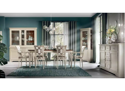 Eetkamer eettafel 6x stoelen set dressoir groep 10-delig compleet