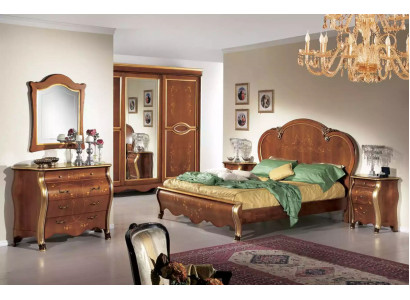 Volledige slaapkamer set Bed 2x nachtkastjes Kledingkast Commode