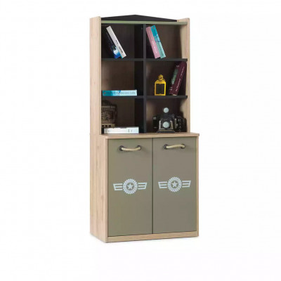 Boekenkast Kast Kinderboekenkast Boekenkast Kindermeubelen Groen Hout