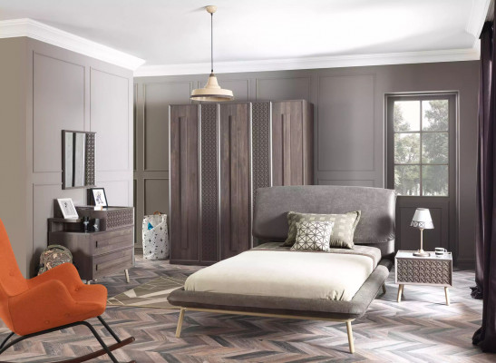 Ladekast kast hout ladenkasten slaapkamer dressoir ontwerp grijs luxe