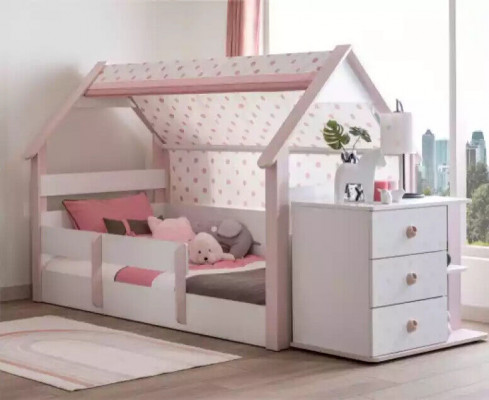 Kinderbed Bed Frame Kinderkamer Hout Wit Bedden Kindermeubilair