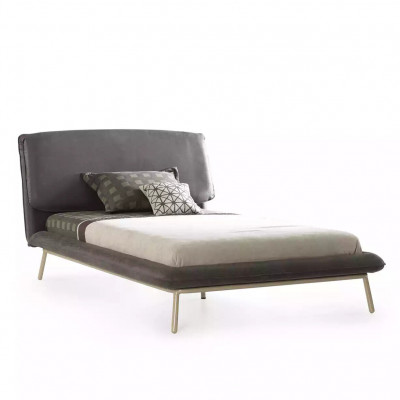 Bed frame Bed frame Bed Bed frame Fabric Gray Youth bed Bed frames