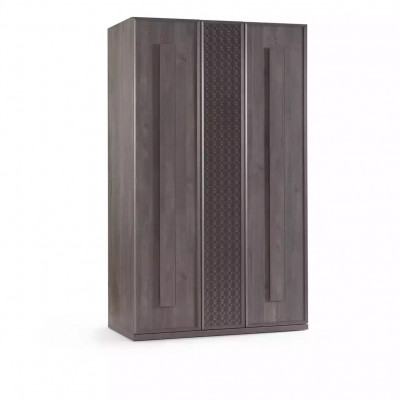 Houten kast Luxe kledingkast Kast Meubels Hout Grijs 3-deurs Ontwerp