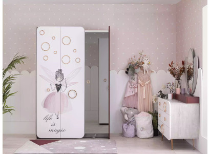 Witte kinderkamer kast Meisjes kledingkast Luxe houten kasten
