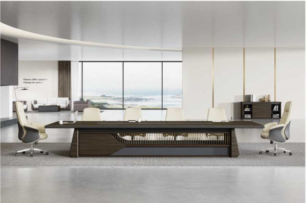 Conferentietafel Bespreektafel Luxe kantoormeubelen Moderne Bruine tafels