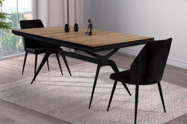Luxe eettafel Uitschuifbare design eettafel Hout Bruin Tafel