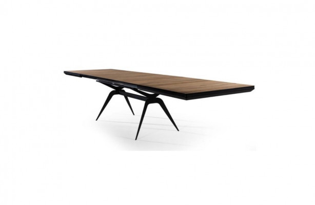 Luxe eettafel Uitschuifbare design eettafel Hout Bruin Tafel
