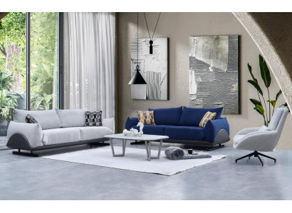 Woonkamerbank ontwerper 3-zits luxe fauteuil 3-zitsbank 3-delig Wohnzimmerbank Designer 3-Sitzer Luxus Sessel 3-Sitzer Sofa 3-teilig