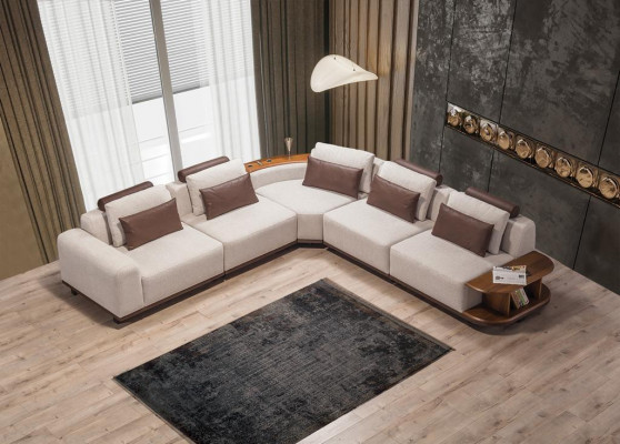 Beige modulair bankstel Ontwerp hoekbanken L-vorm Banken Woonkamer meubels Nieuw