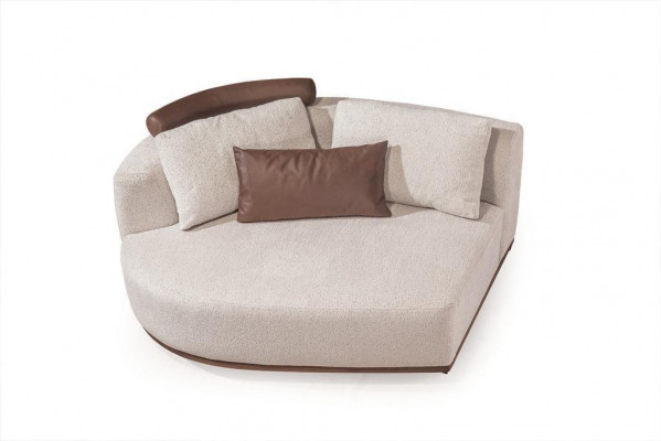 Witte hoekbank Designer woonkamer L-vorm Bank Bekleding Houten frame