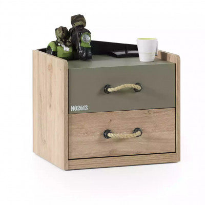 Bedframe Kindermeubel Set Kinderkamerset Bed Groen 4-dlg Hout