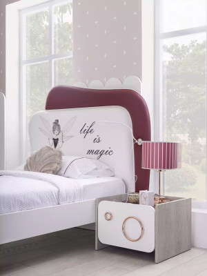 Kindermeubels Luxe kinderkamerset Bed Bureau Plank 4 dlg.